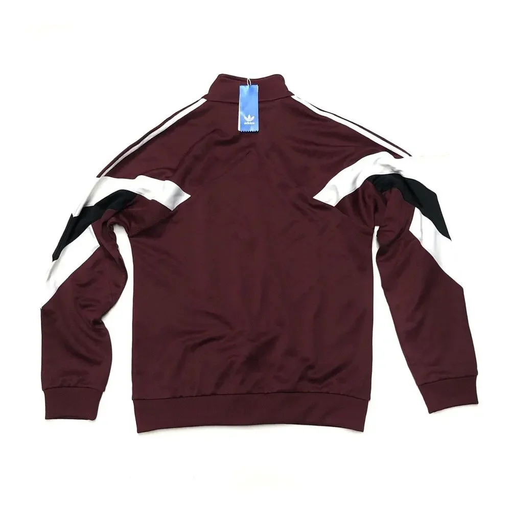 Adidas Palmeston Track Jacket Mens Size Medium DX2087 Burgundy NWT
